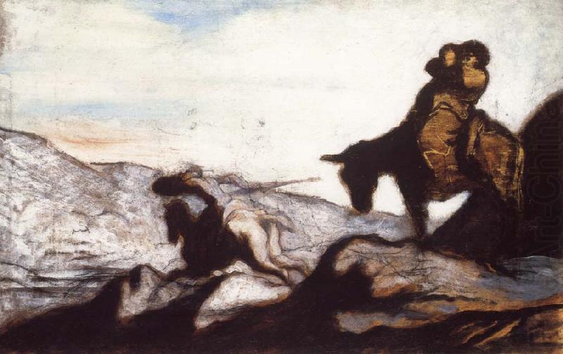 Honore  Daumier Don Quixote and Sancho Panza china oil painting image